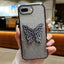 Electroplated Gradient Glitter 3D Butterfly TPU Phone Case