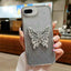 Electroplated Gradient Glitter 3D Butterfly TPU Phone Case