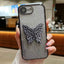 Electroplated Gradient Glitter 3D Butterfly TPU Phone Case
