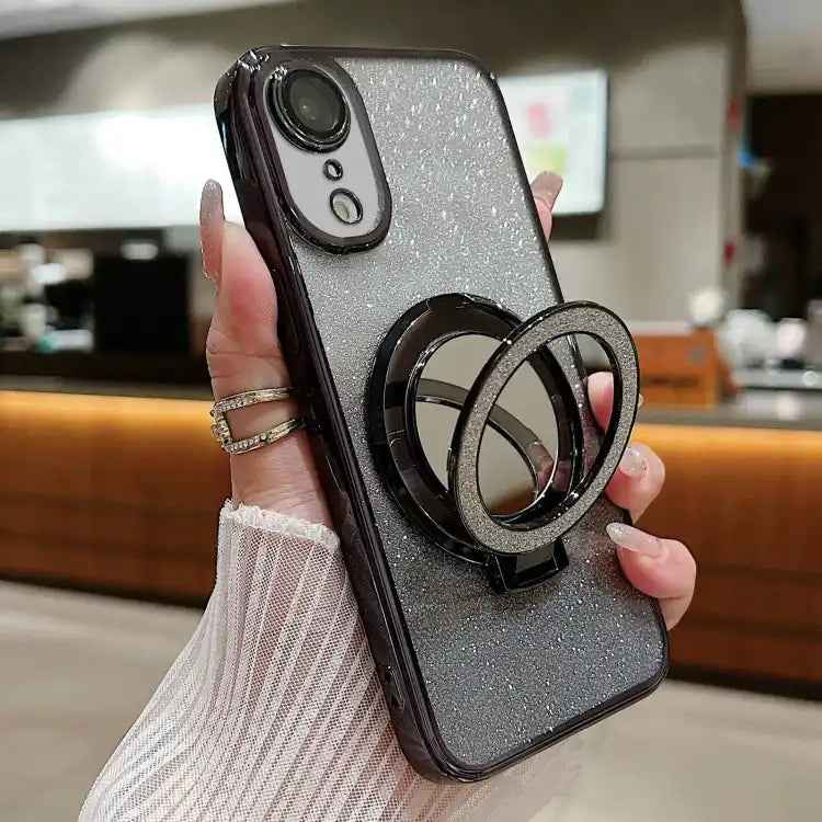 Plated Mirror Holder Gradient Glitter MagSafe Phone Case