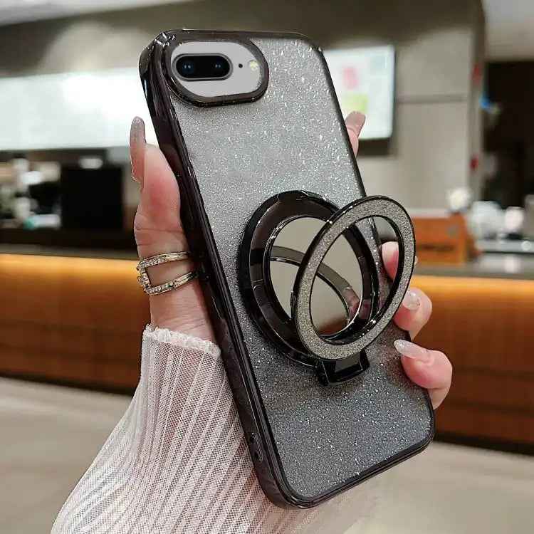 Plated Mirror Holder Gradient Glitter MagSafe Phone Case