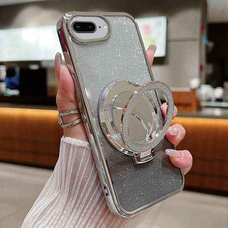 Plated Mirror Holder Gradient Glitter MagSafe Phone Case
