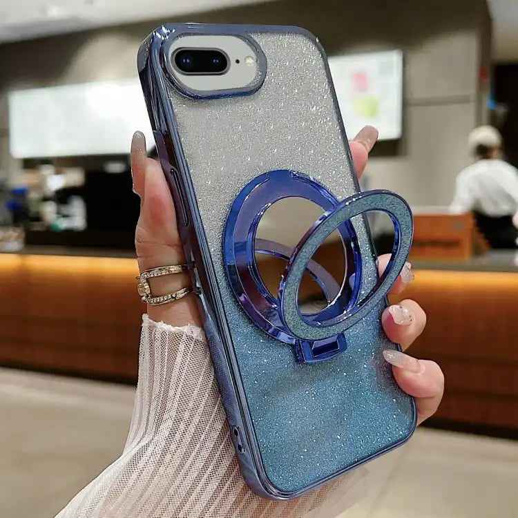 Plated Mirror Holder Gradient Glitter MagSafe Phone Case