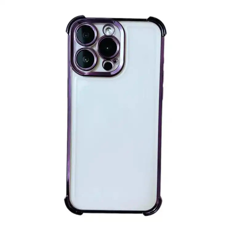 Electrpolated Space Four-corner Shockproof TPU Phone Case