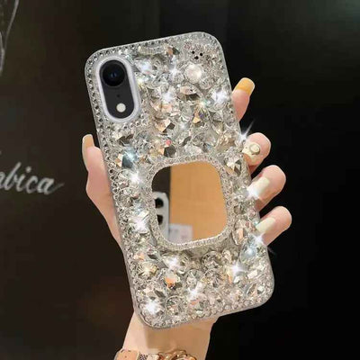 Mirror Handmade Bling Rhinestone PC Phone Case