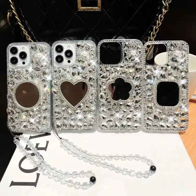 Mirror Handmade Bling Rhinestone PC Phone Case