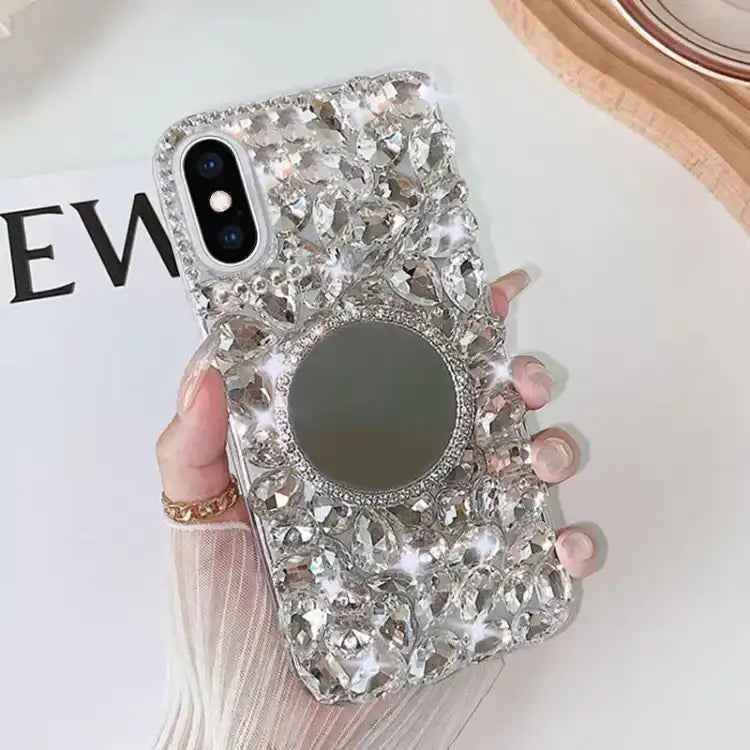 Mirror Handmade Bling Rhinestone PC Phone Case