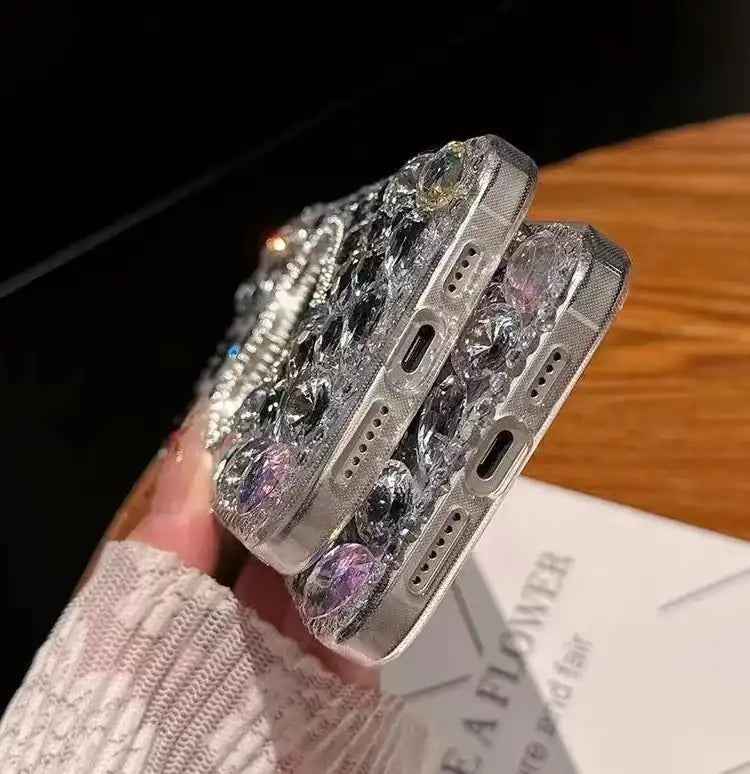 Mirror Handmade Bling Rhinestone PC Phone Case