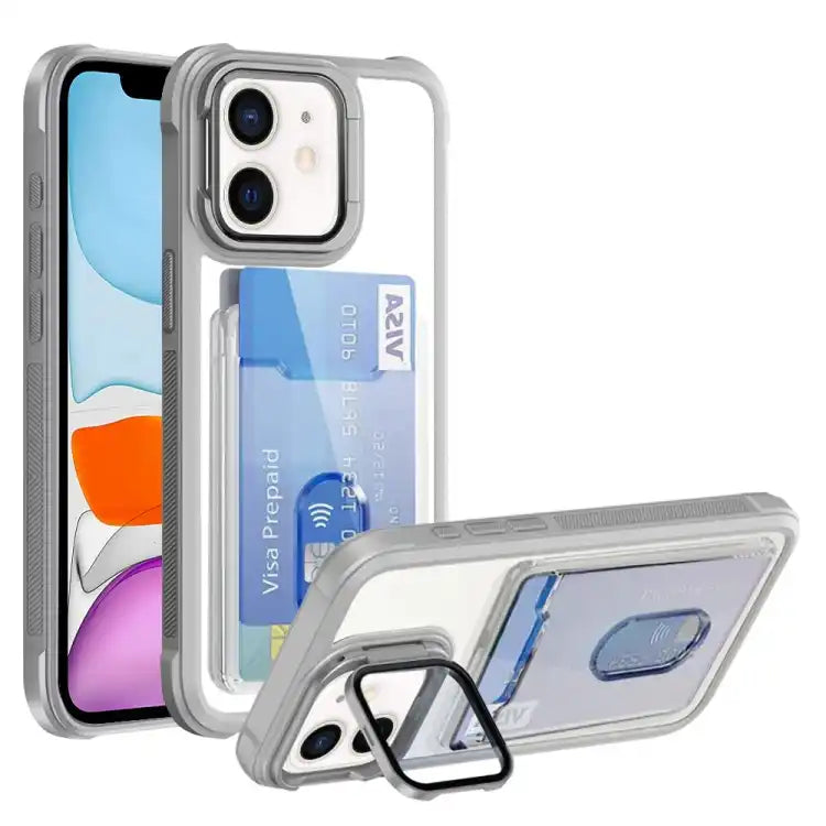 Card Bag Holder Acrylic Hybrid TPU Phone Case