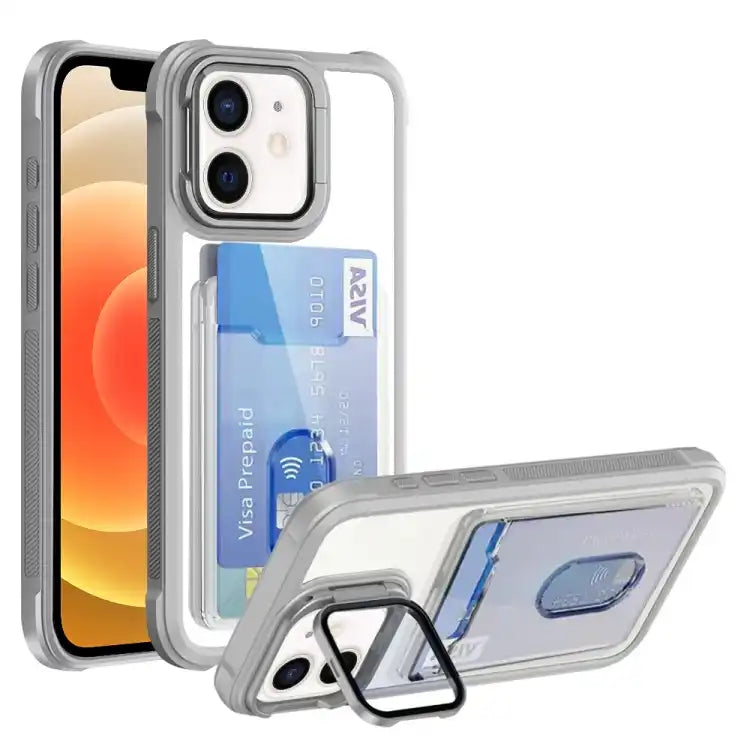 Card Bag Holder Acrylic Hybrid TPU Phone Case