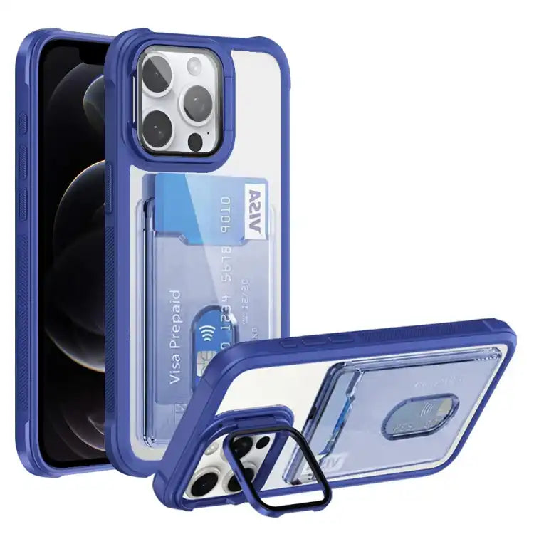 Card Bag Holder Acrylic Hybrid TPU Phone Case