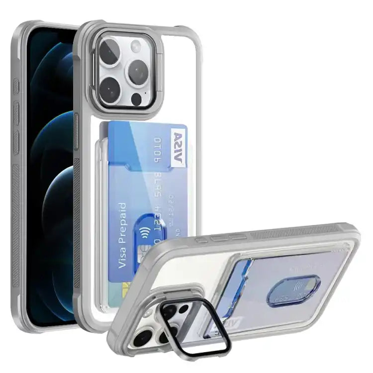 Card Bag Holder Acrylic Hybrid TPU Phone Case