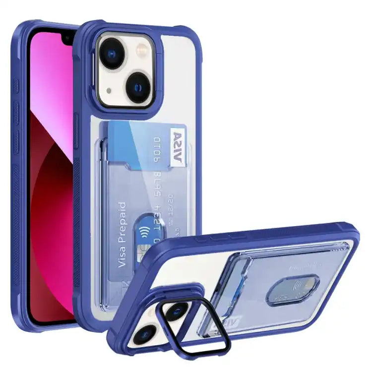 Card Bag Holder Acrylic Hybrid TPU Phone Case