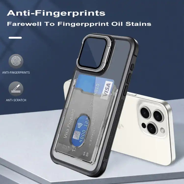 Card Bag Holder Acrylic Hybrid TPU Phone Case