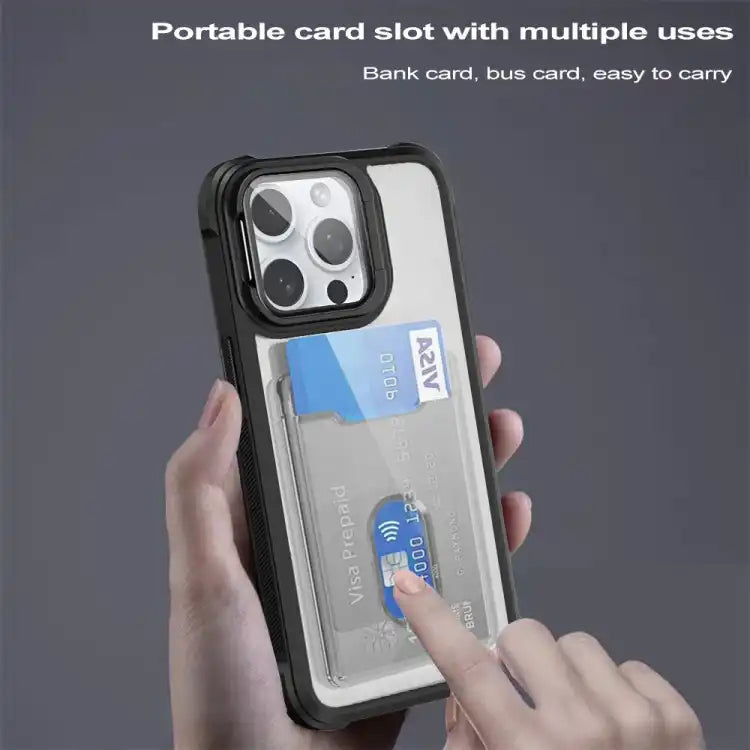 Card Bag Holder Acrylic Hybrid TPU Phone Case