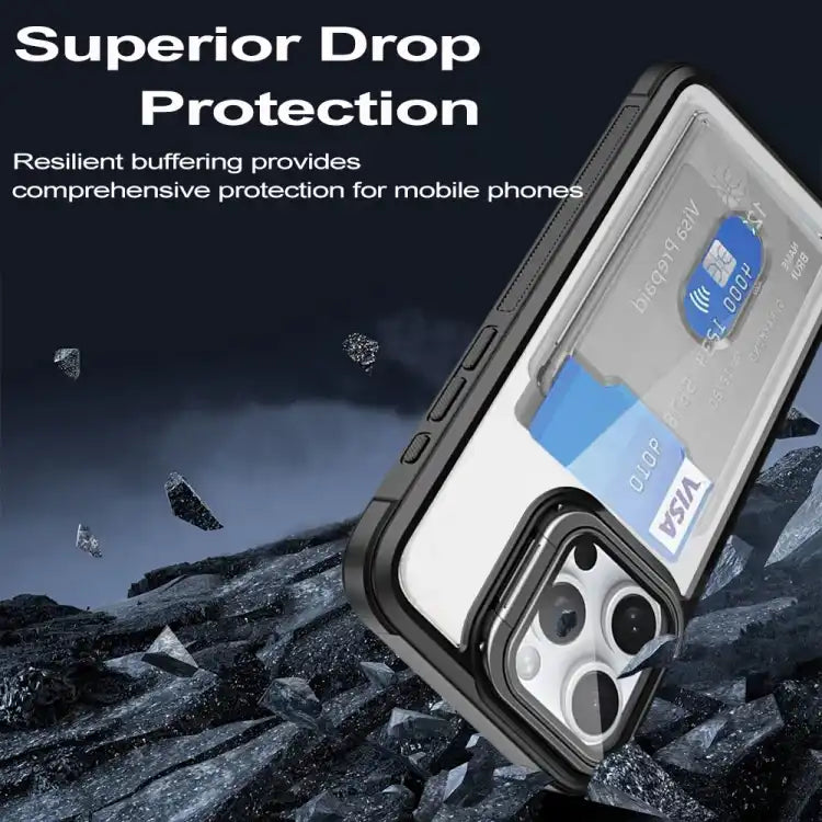 Card Bag Holder Acrylic Hybrid TPU Phone Case