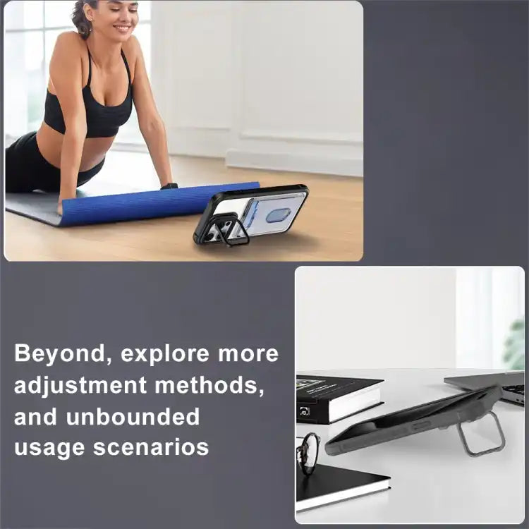 Card Bag Holder Acrylic Hybrid TPU Phone Case