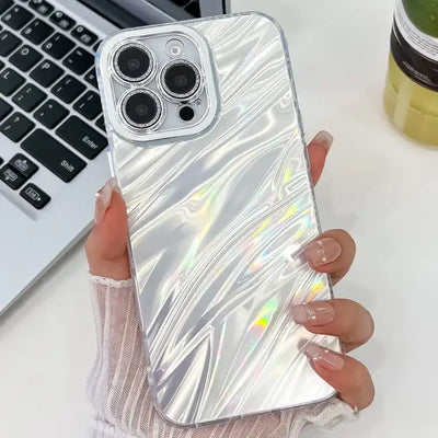 Plating Glitter Texture TPU Phone Case with Lens Film
