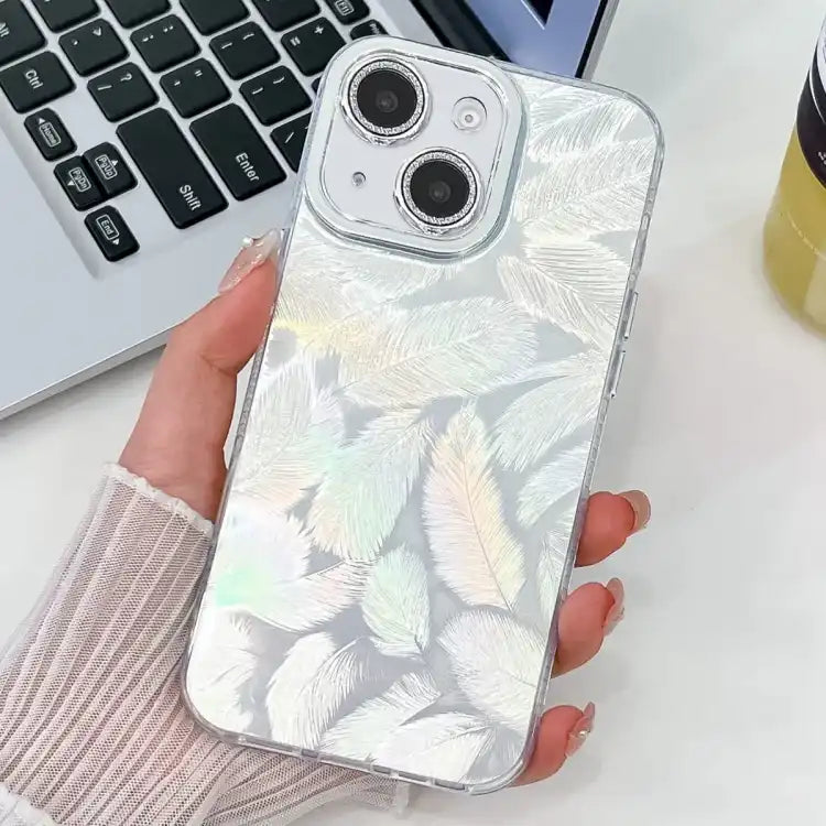 Plating Glitter Texture TPU Phone Case with Lens Film