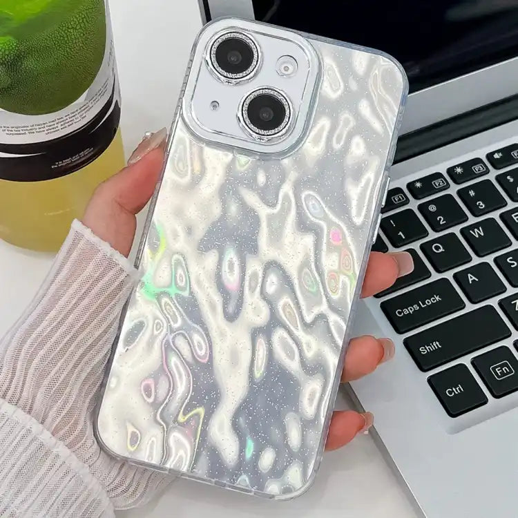 Plating Glitter Texture TPU Phone Case with Lens Film