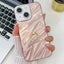 Plating Glitter Texture Ring Holder TPU Phone Case with Lens Film