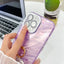 Plating Glitter Texture Ring Holder TPU Phone Case with Lens Film
