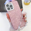 Plating Glitter Texture Chain Wristband TPU Phone Case with Lens Film