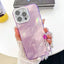 Plating Glitter Texture Chain Wristband TPU Phone Case with Lens Film