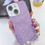 Plating Glitter Texture Chain Wristband TPU Phone Case with Lens Film