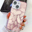 Plating Glitter Texture Chain Wristband TPU Phone Case with Lens Film