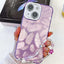 Plating Glitter Texture Chain Wristband TPU Phone Case with Lens Film