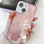 Plating Glitter Texture Chain Wristband TPU Phone Case with Lens Film
