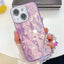 Plating Glitter Texture Chain Wristband TPU Phone Case with Lens Film