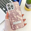 Plating Glitter Texture Fold Holder TPU Phone Case with Lens Film