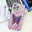 Plating Glitter Lens Film Texture Butterfly Holder Wristband Phone Case
