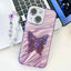 Plating Glitter Lens Film Texture Butterfly Holder Wristband Phone Case