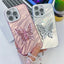 Plating Glitter Lens Film Texture Butterfly Holder Wristband Phone Case