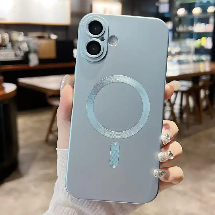 Metallic Paint Magsafe Liquid TPU Phone Case