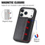 Carbon Fiber Magnetic Card Wallet RFID Blocking Phone Case