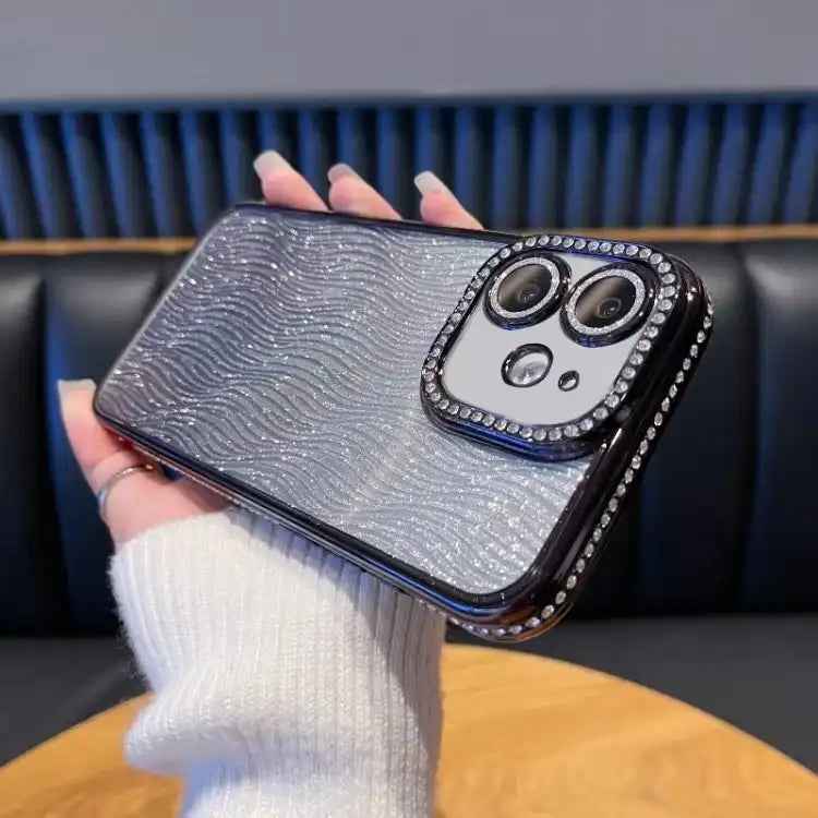 Diamond Water Ripple Gradient Glitter TPU Phone Case