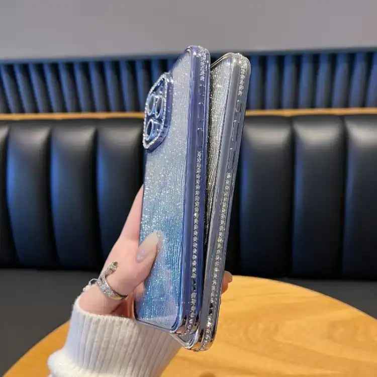 Diamond Water Ripple Gradient Glitter TPU Phone Case