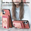 Retro Splitable Magnetic Stand Card Bag Leather Phone Case