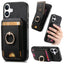 Retro Splitable Magnetic Stand Card Bag Leather Phone Case