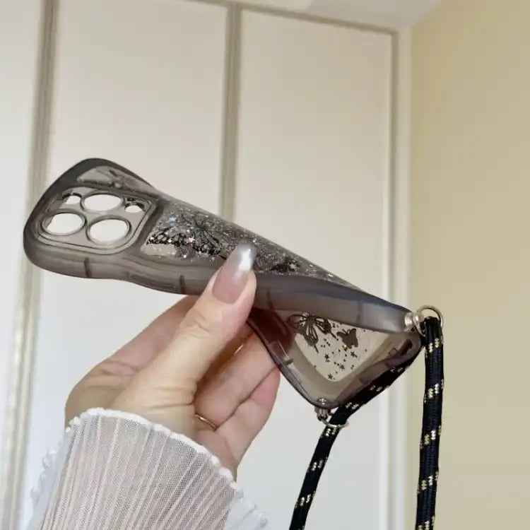 Crossbody Wave Edge Butterfly TPU Phone Case