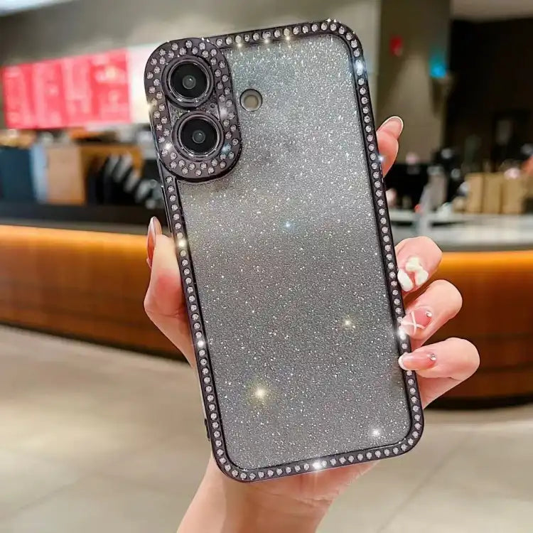 Diamond Gradient Glitter Plated TPU Phone Case