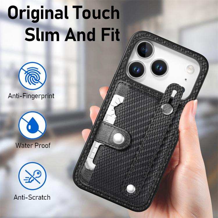 Wristband Kickstand Card Wallet Back Phone Case with Tool Knife