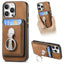 Retro Folding Ring Holder Card Bag MagSafe Phone Case