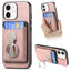 Retro Folding Ring Holder Card Bag MagSafe Phone Case