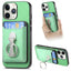 Retro Folding Ring Holder Card Bag MagSafe Phone Case