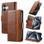 CaseNeo Splicing Dual Magnetic Buckle Leather Phone Case